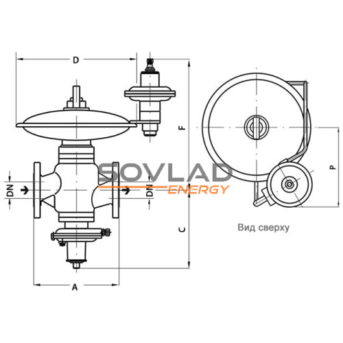 Регулятор RBE4722 DN40 ЗЗК8500 Регулятор RBE4722 DN40 ЗЗК8500