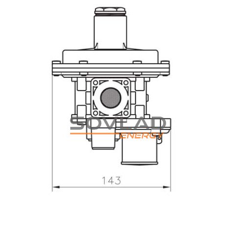 Регулятор FRG/2MBZ DN25 (170...400 mbar)