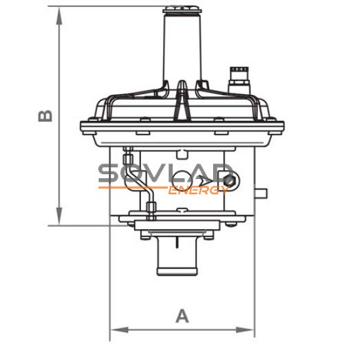 Регулятор RG/2MBZ DN40 (150...350 mbar) резьба