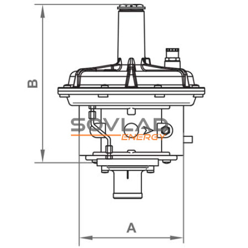Регулятор RG/2MBZ DN50 (150...350 mbar) резьба