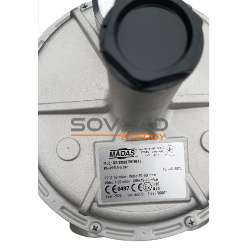 Регулятор RG/2MBZ DN50 (10...180 mbar) фланець Регулятор RG/2MBZ DN50 (10...180 mbar) фланець