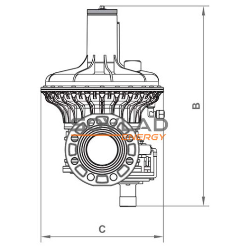 Регулятор RG/2MBZ DN65 (13...200 mbar)