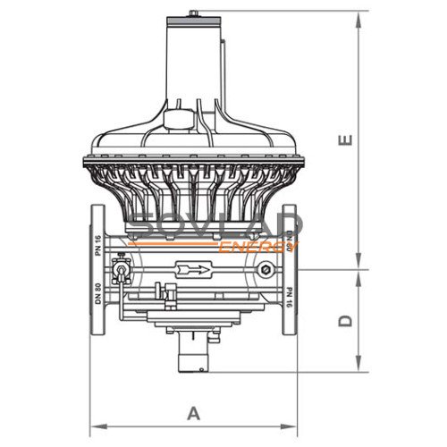Регулятор RG/2MBZ DN100 (200...350 mbar) Регулятор RG/2MBZ DN100 (200...350 mbar)