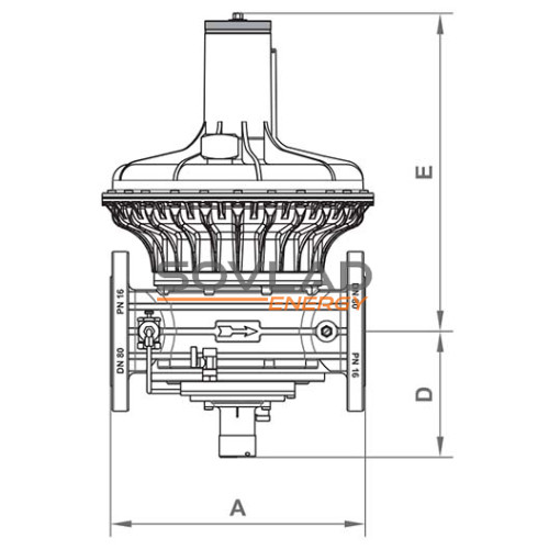 Регулятор RG/2MBZ DN80 (300...500 mbar)