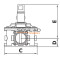 Клапан электромагнитный M16/RM N. A. DN32 500 mbar резьба
