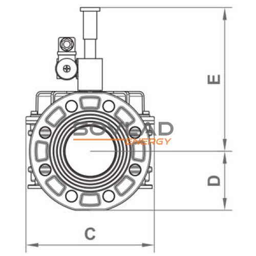 Клапан електромагнітний M16/RM N. A. DN65 6 bar, фланець