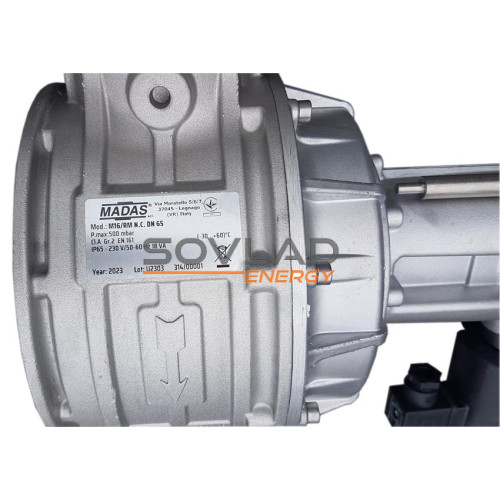Клапан електромагнітний M16/RM N. C. DN65 500 mbar фланець