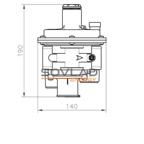 Регулятор FRG/2MBZ DN25 (600...900 mbar) Регулятор FRG/2MBZ DN25 (600...900 mbar)