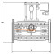 Клапан электромагнитный M16/RM N. C. DN150 6 bar фланец