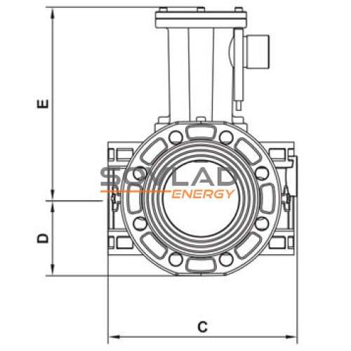 Клапан електромагнітний M16/RM N. C. DN150 6 bar фланець