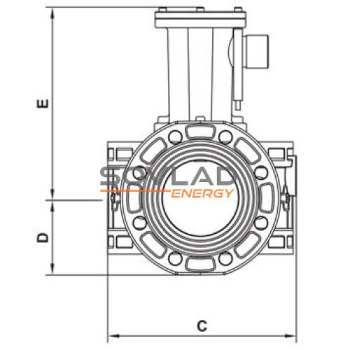 Клапан електромагнітний M16/RM N. C. DN150 6 bar фланець