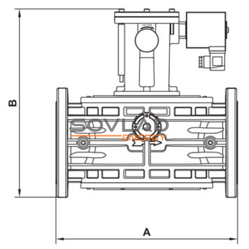 Клапан электромагнитный M16/RM N. C. DN300 6 bar фланец