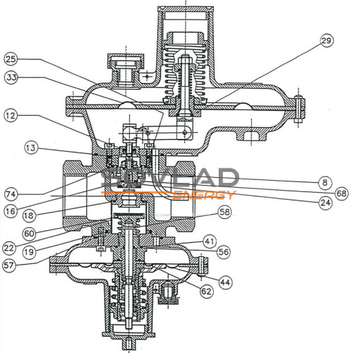 Ремкомплект регулятора RBI/E  2611/TR - 2612/TR