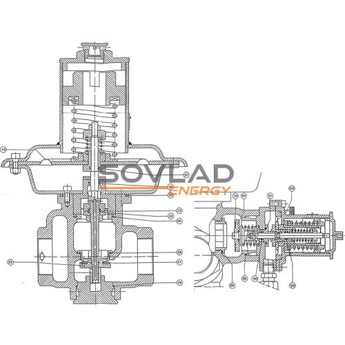 Ремкомплект регулятора RBE 1811 - 1812 DN 1 1/2" x 1 1/2" Dresser Actaris Gas (Німеччина) Ремкомплект регулятора RBE 1811 - 1812 DN 1 1/2" x 1 1/2"