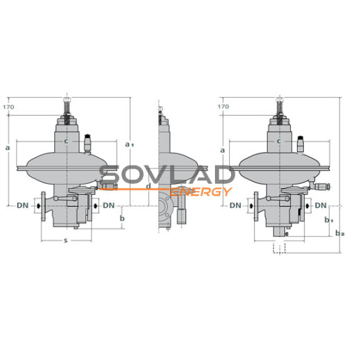 Регулятор Norval DN65 + SN... Регулятор Norval DN65 + SN...
